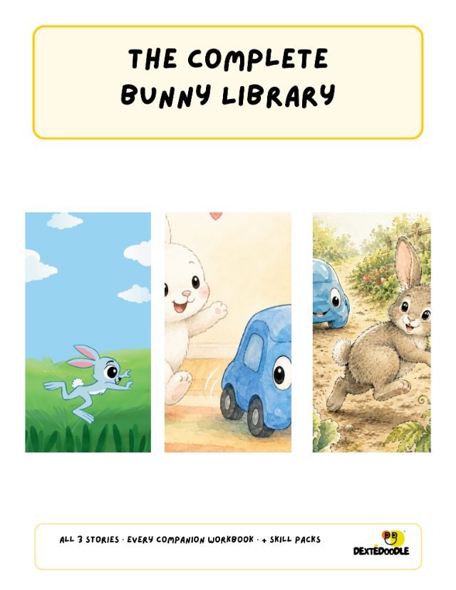The Complete Bunny Library — all three bunny story covers